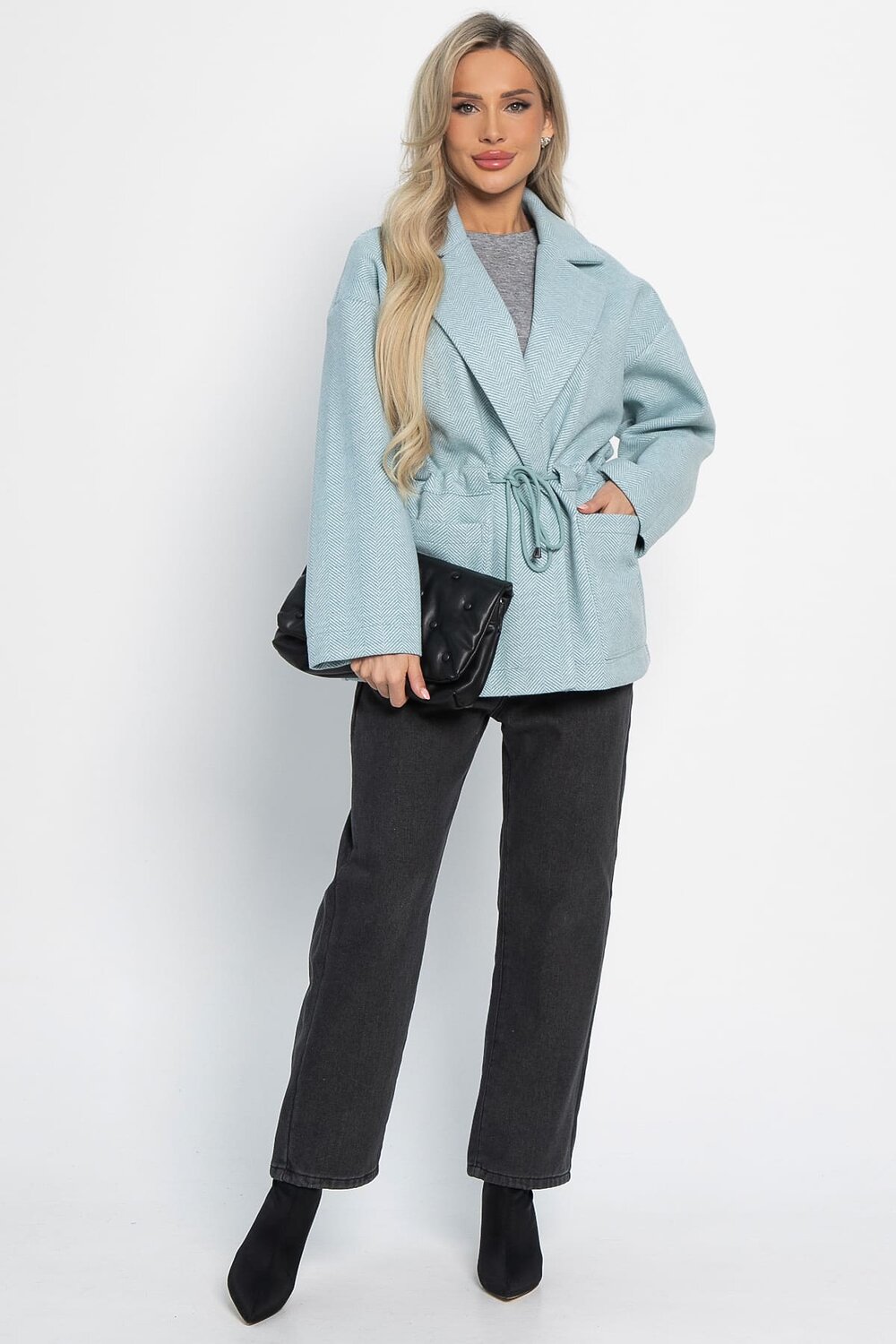 LT Collection Пальто 581274 Б15087-7М голубой