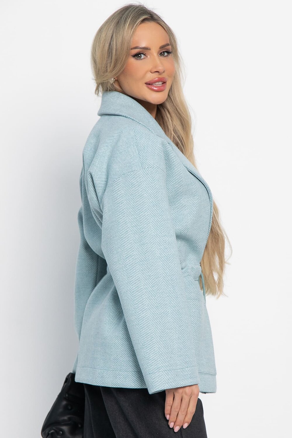 LT Collection Пальто 581274 Б15087-7М голубой