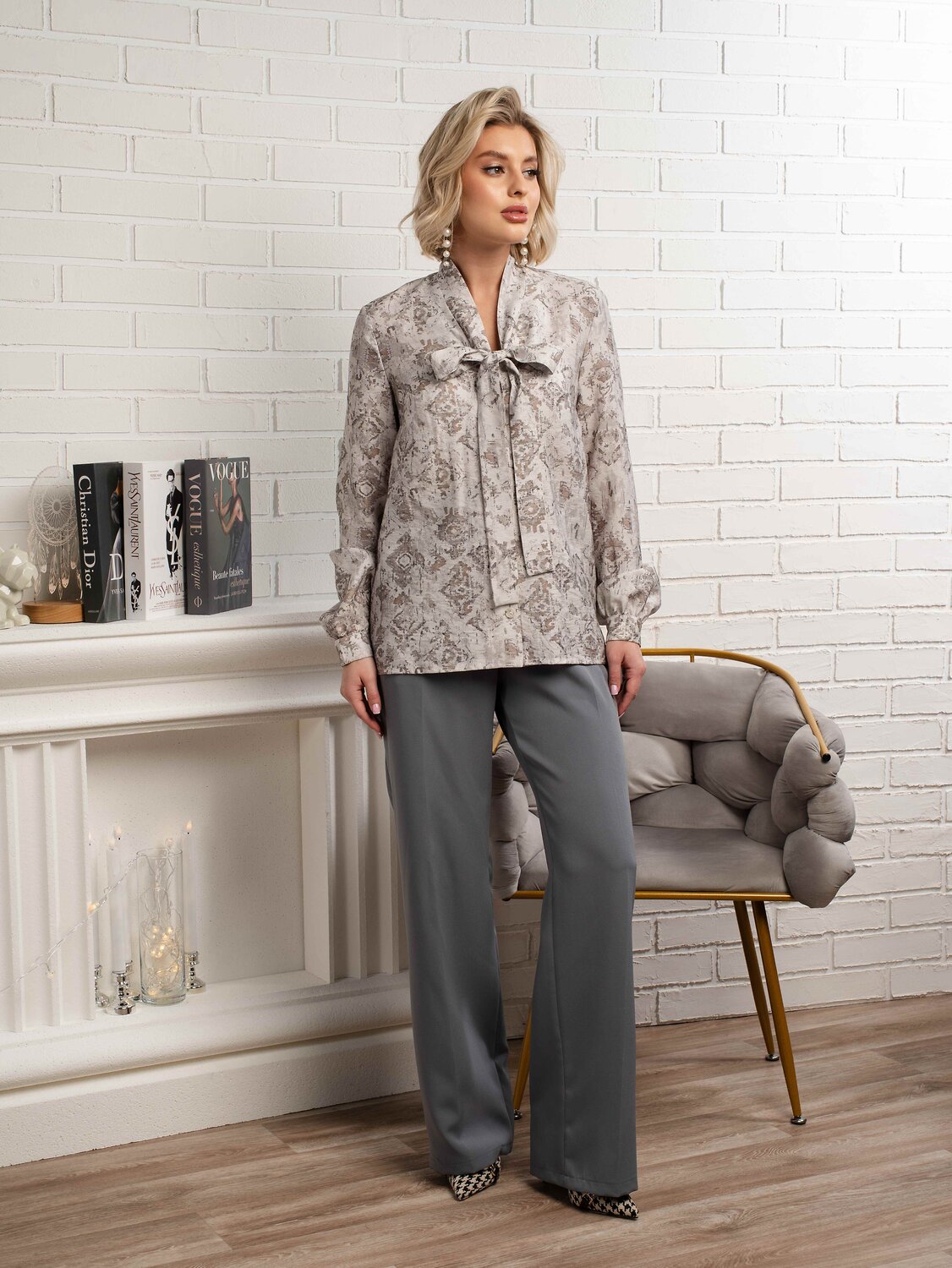 LT Collection Рубашка 581276 Б15117-10М серый