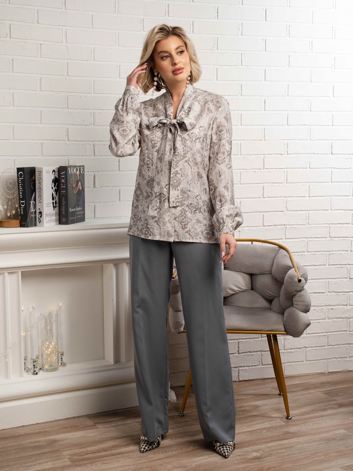 LT Collection Рубашка 581276 Б15117-10М серый