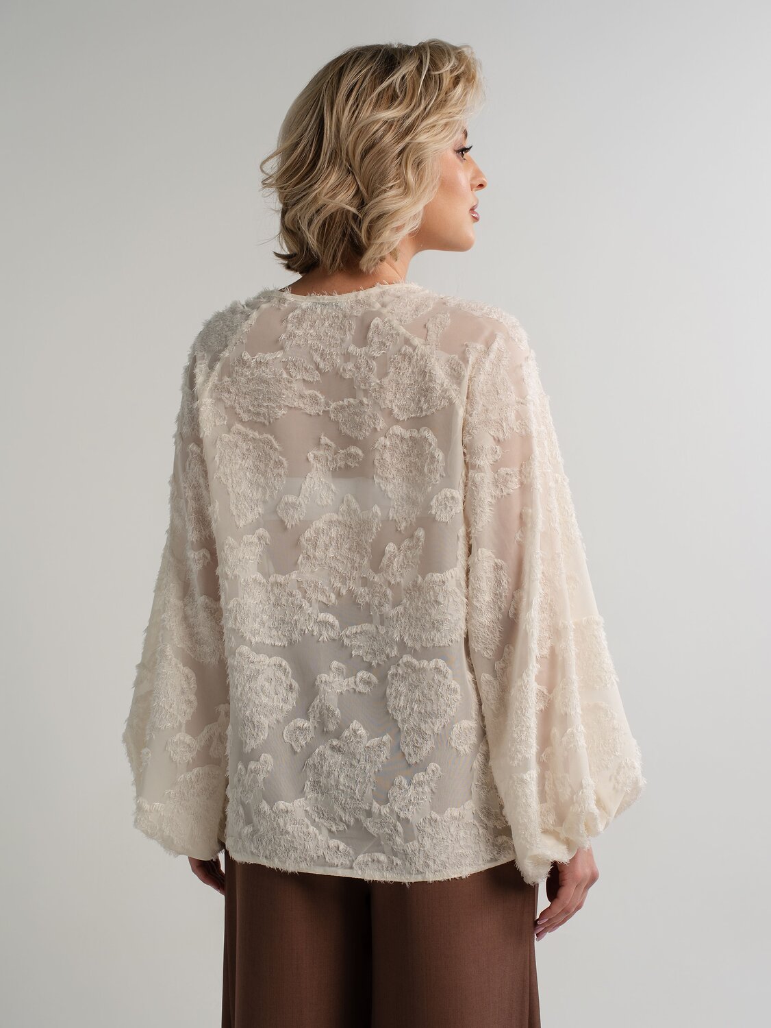 LT Collection Блуза 581277 Б15140-7М молочный