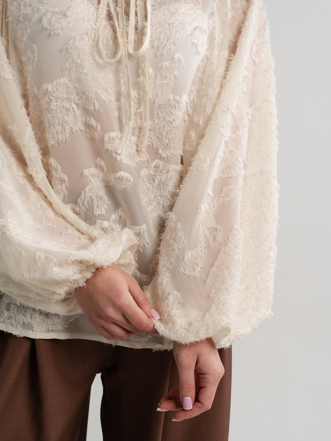 LT Collection Блуза 581277 Б15140-7М молочный