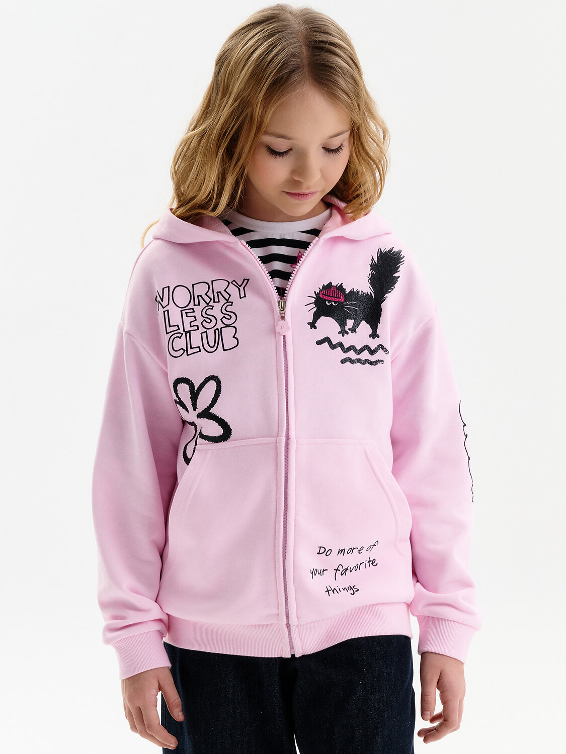 PELICAN Толстовка 581307 GFXK3389/1 Светло-розовый