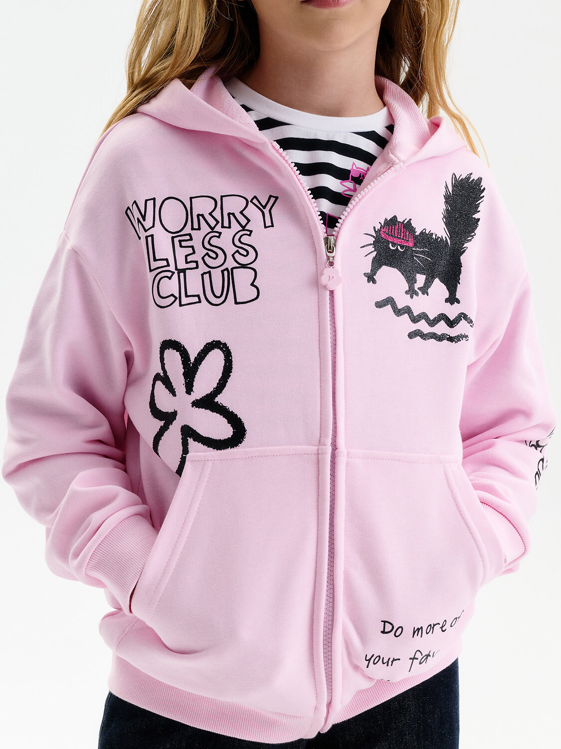 PELICAN Толстовка 581307 GFXK3389/1 Светло-розовый