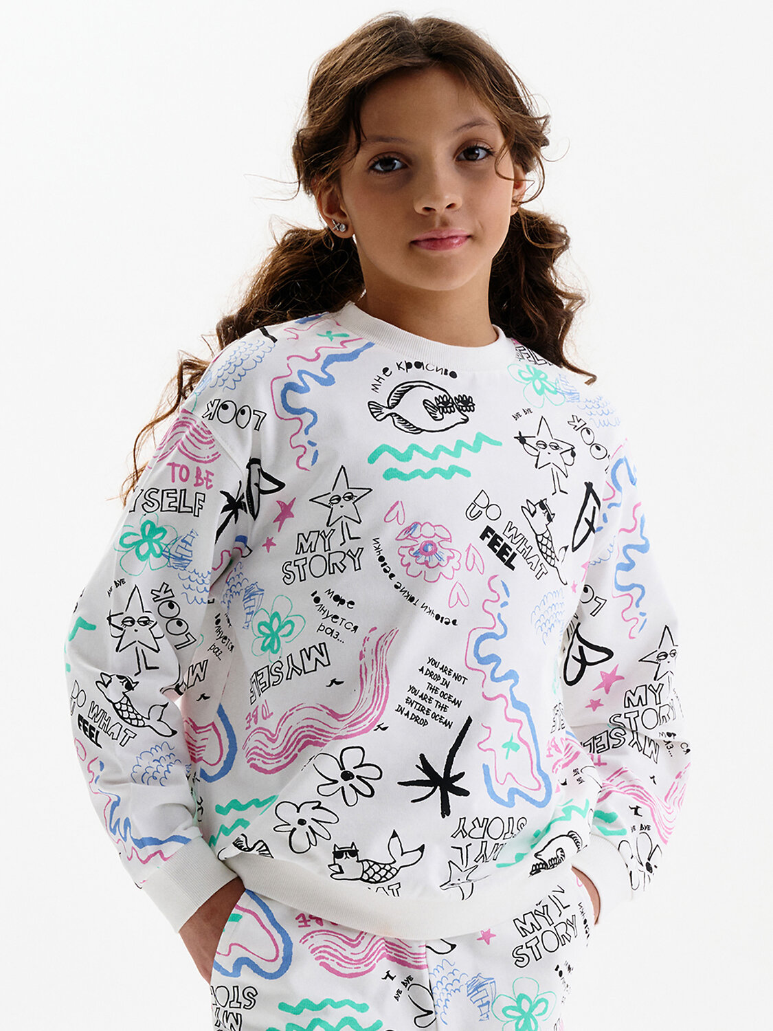 PELICAN Толстовка 581347 GFN3389 Молочный