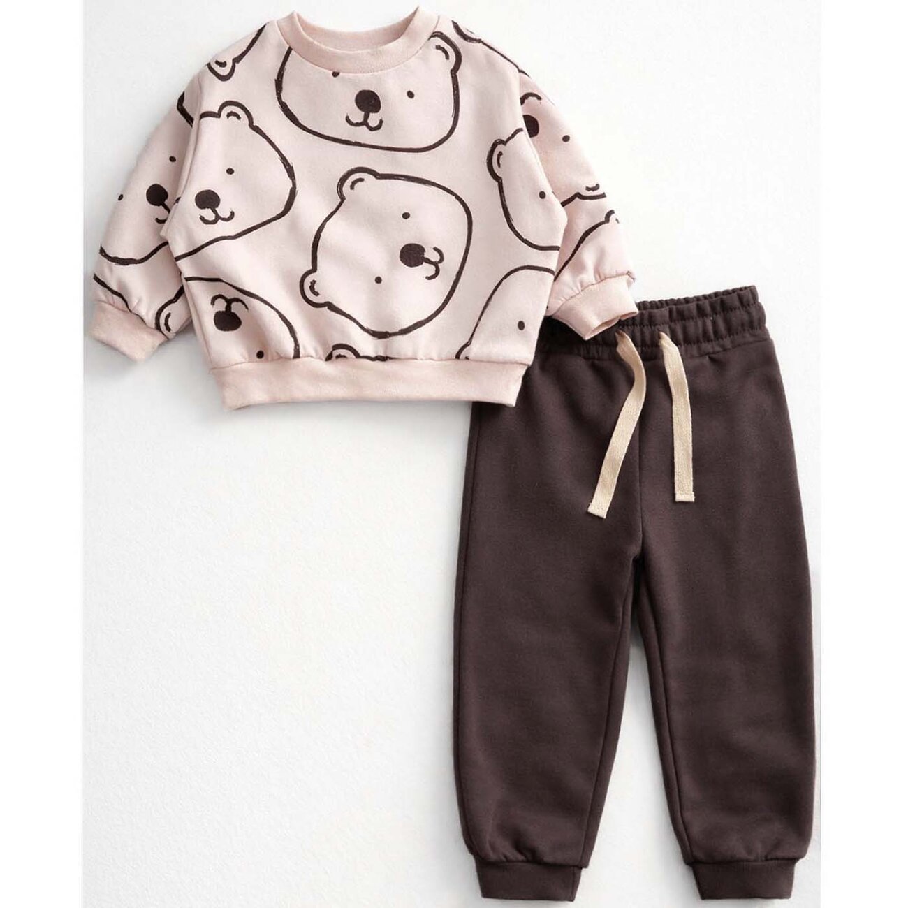 YOULALA Комплект 581353 8807310104 коричневый/бежевый