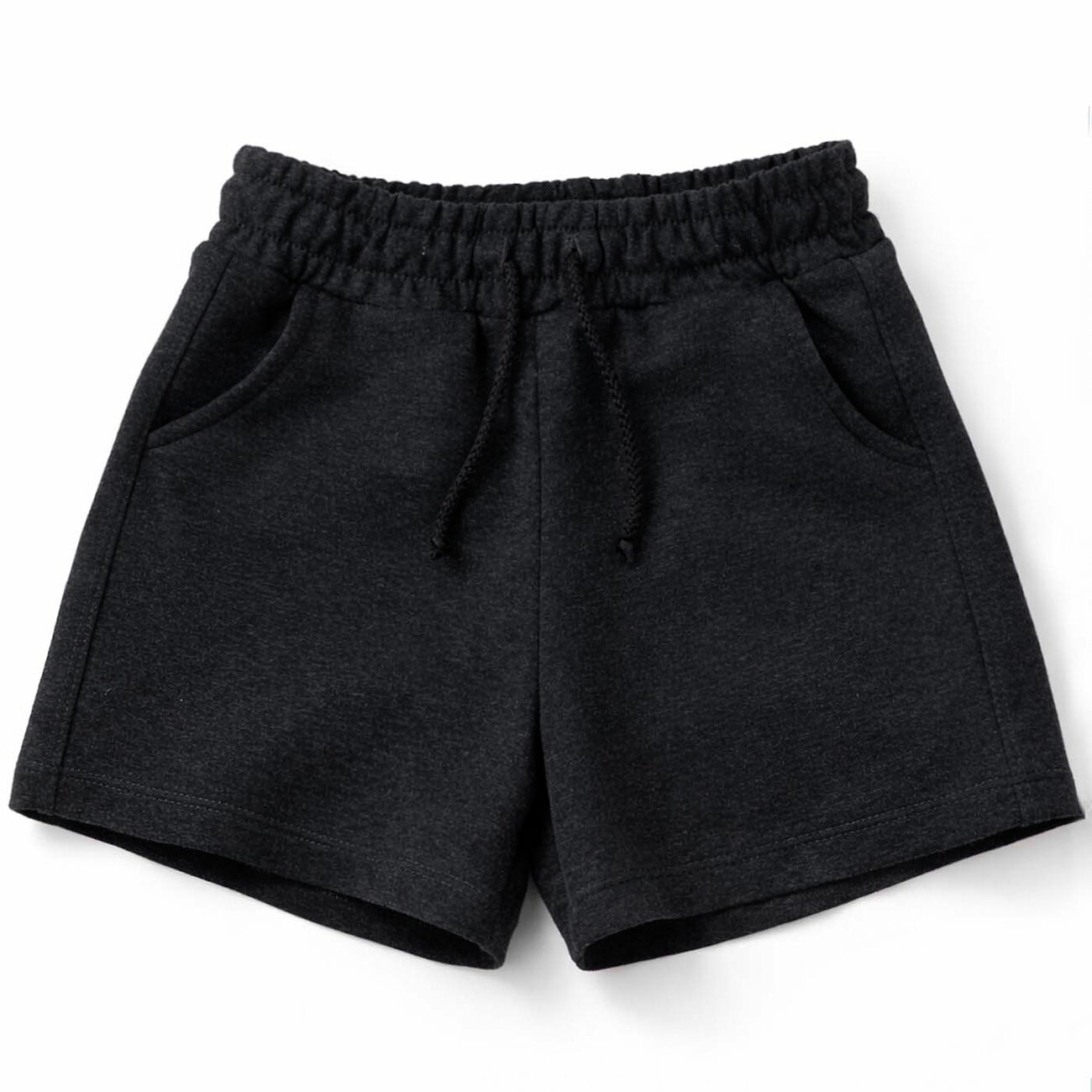 YOULALA Шорты 581376 1878320110 черный/меланж