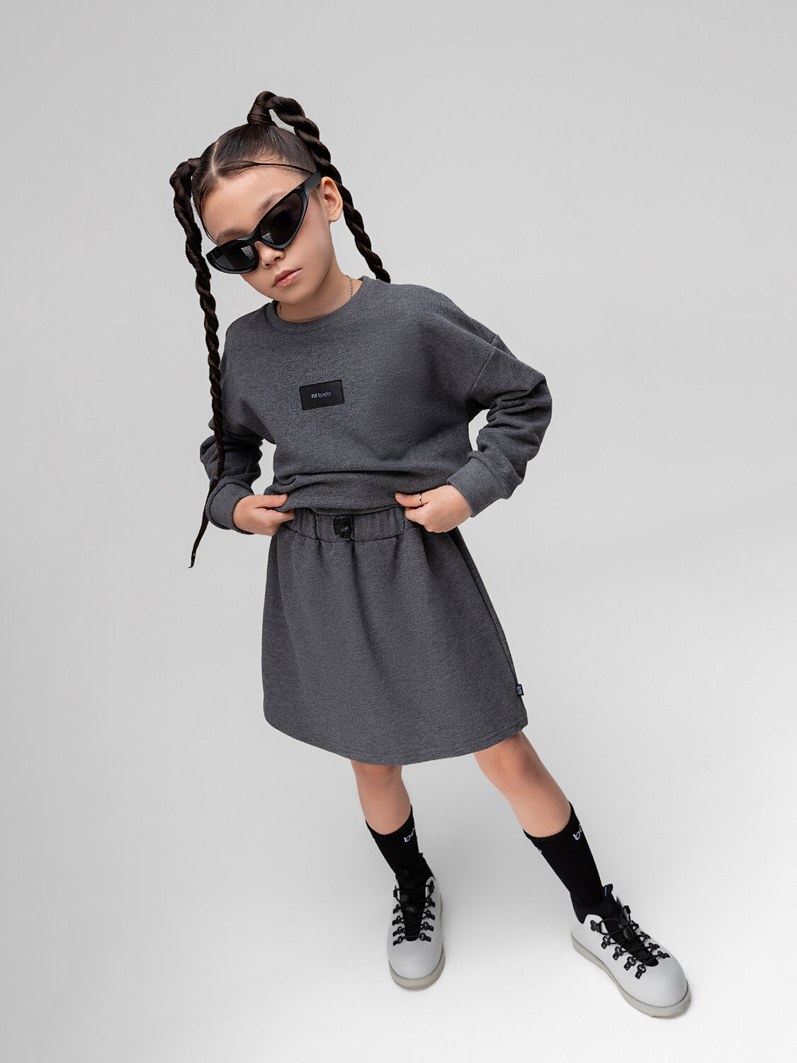 Bodo Костюм 581425 11-663MU темно-серый меланж