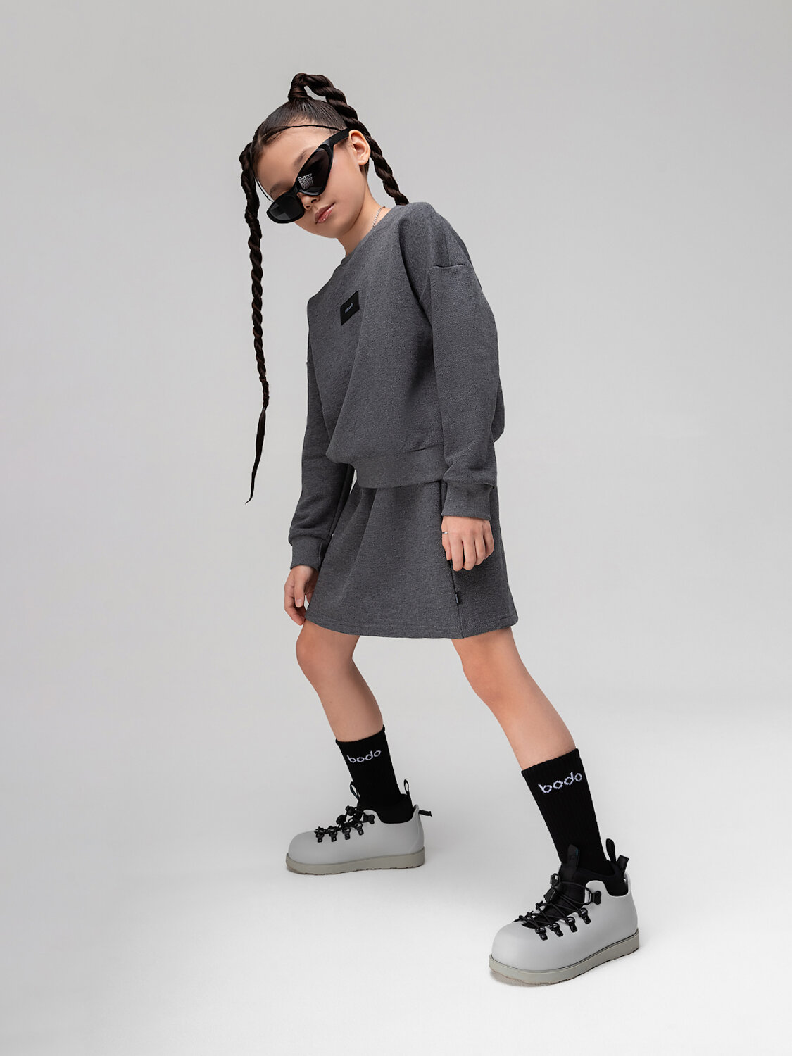 Bodo Костюм 581425 11-663MU темно-серый меланж