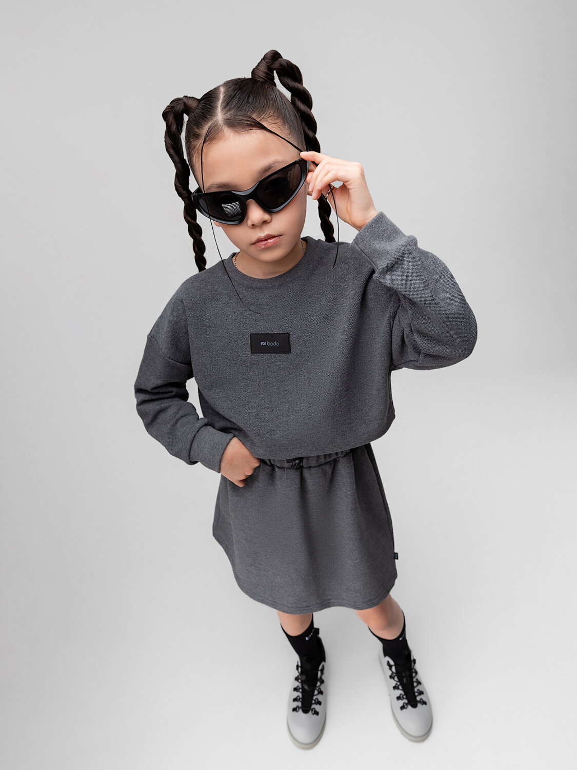 Bodo Костюм 581425 11-663MU темно-серый меланж