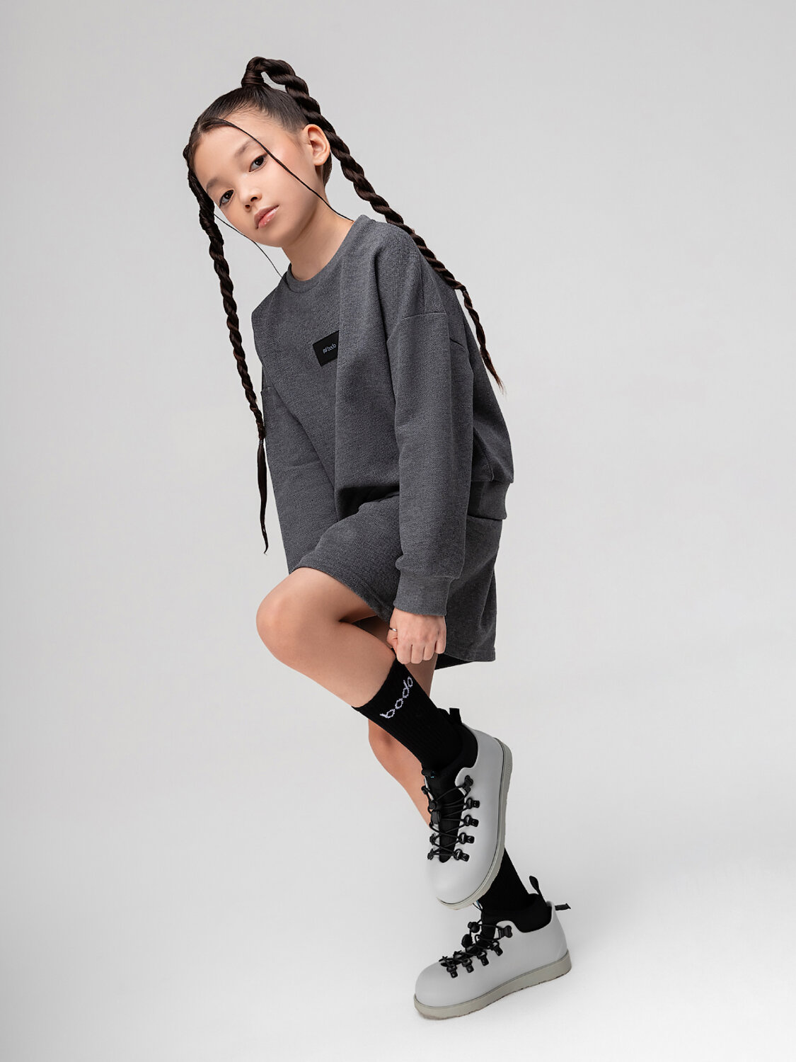 Bodo Костюм 581425 11-663MU темно-серый меланж