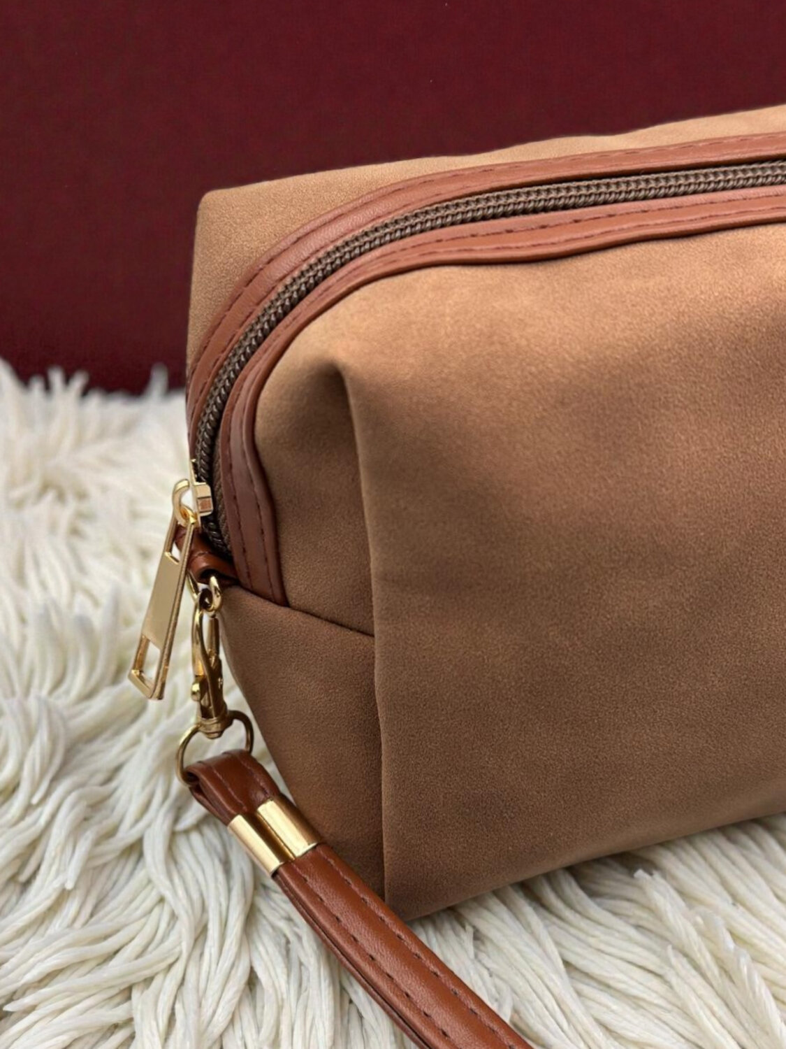 Sunflower Косметичка-пенал замшевая женская 2023-25, коричневый 581467 23569 