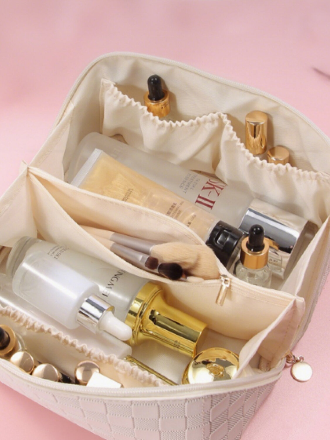 Sunflower Косметичка-саквояж женская 1106, кремовый белый 581469 23580 