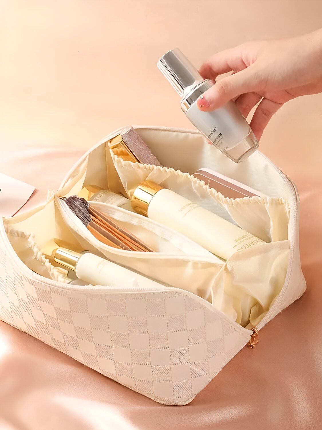 Sunflower Косметичка-саквояж женская 1106, кремовый белый 581469 23580 