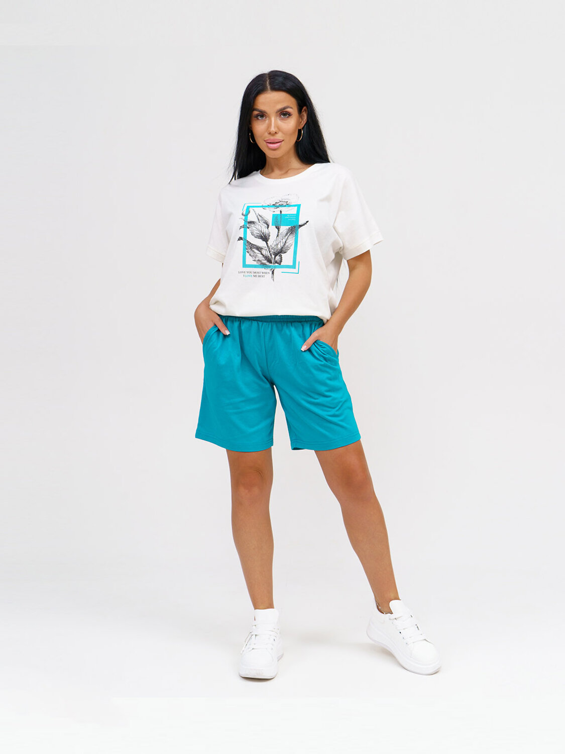 Текс-плюс Костюм 581547 НФ-00154815 Белый,бирюза