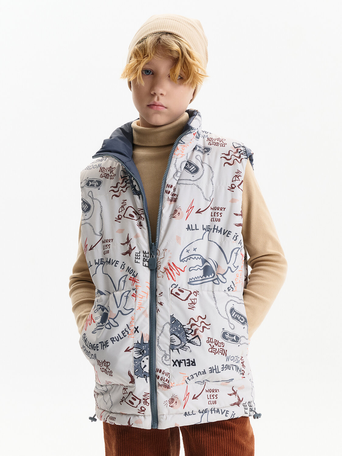 PELICAN Жилет 581567 BZVM3389 Серый