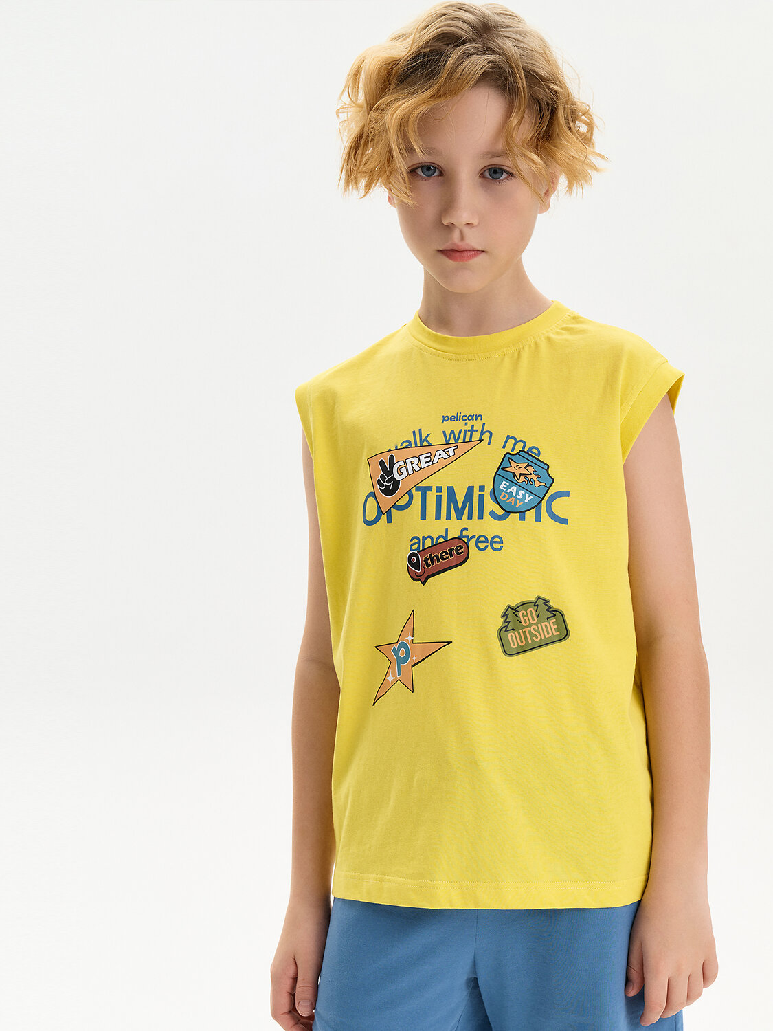 PELICAN Майка 581577 BFVV3387 Желтый