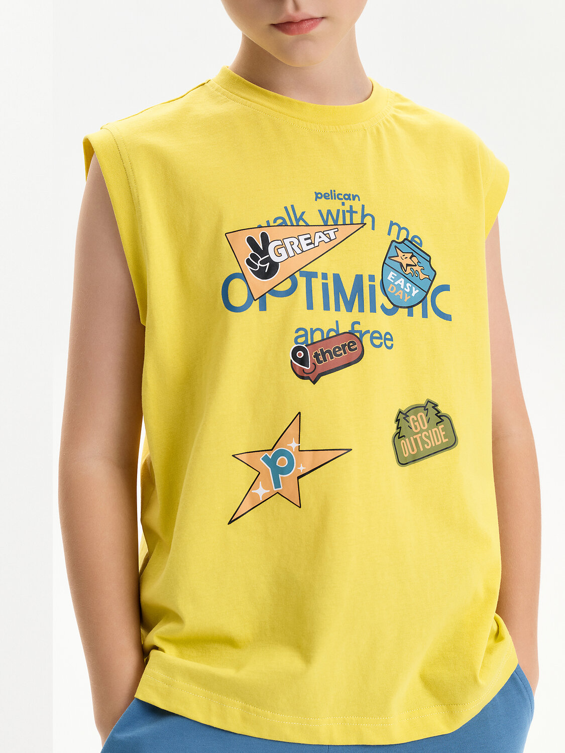 PELICAN Майка 581577 BFVV3387 Желтый