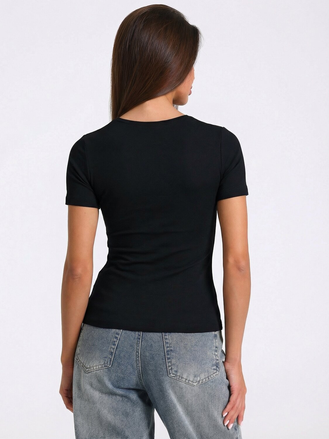 Апрель Футболка 581647 1ЖДФК5091804 черный