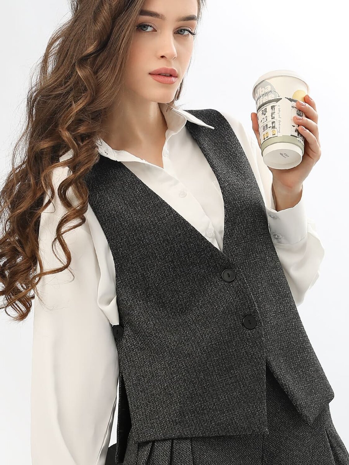 Соль&Перец Жилет 581672 SP2613 темно-серый