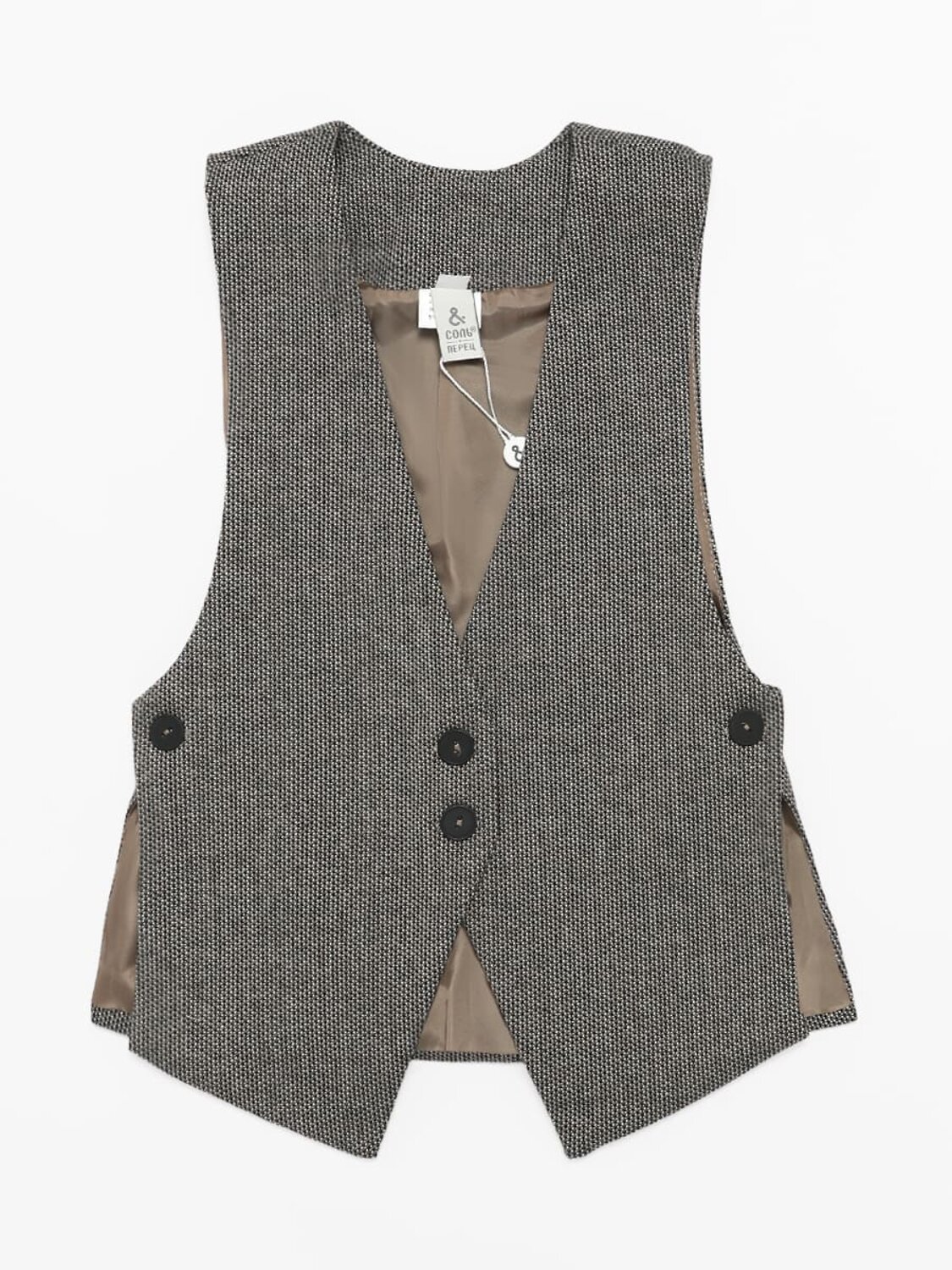 Соль&Перец Жилет 581674 SP0549EG коричневый