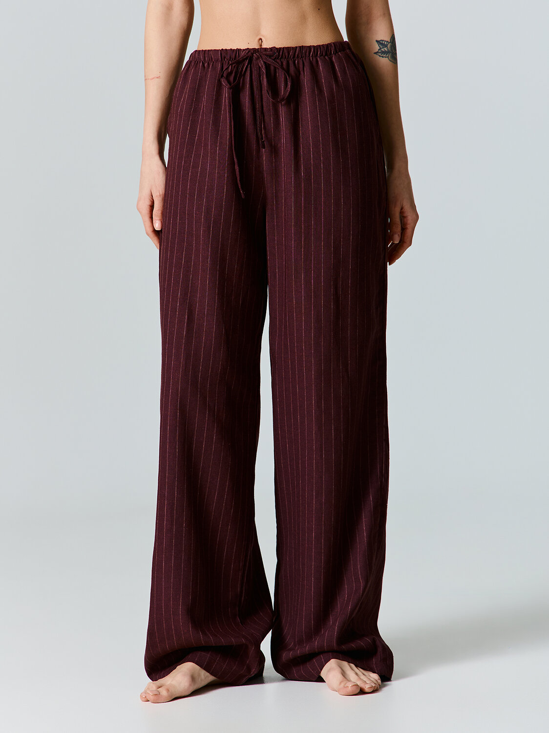 MARK FORMELLE Брюки 581680 532431 полоска на т.шоколаде