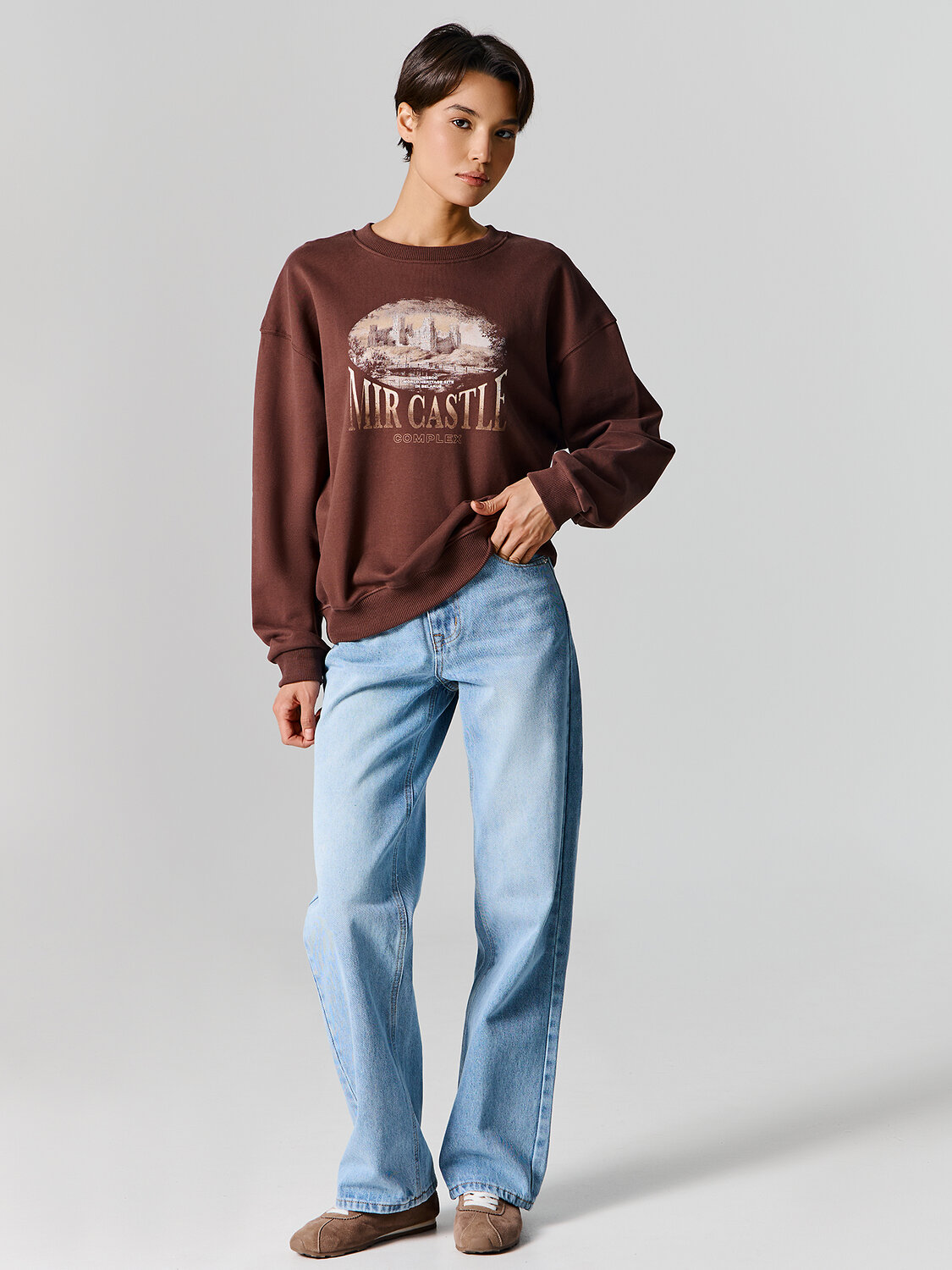 MARK FORMELLE Свитшот 581711 122530 ристретто +печать