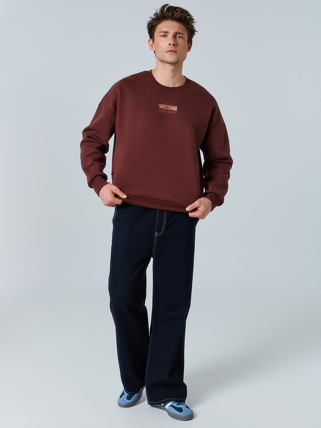 MARK FORMELLE Свитшот 581713 121944 т.шоколадный +печать