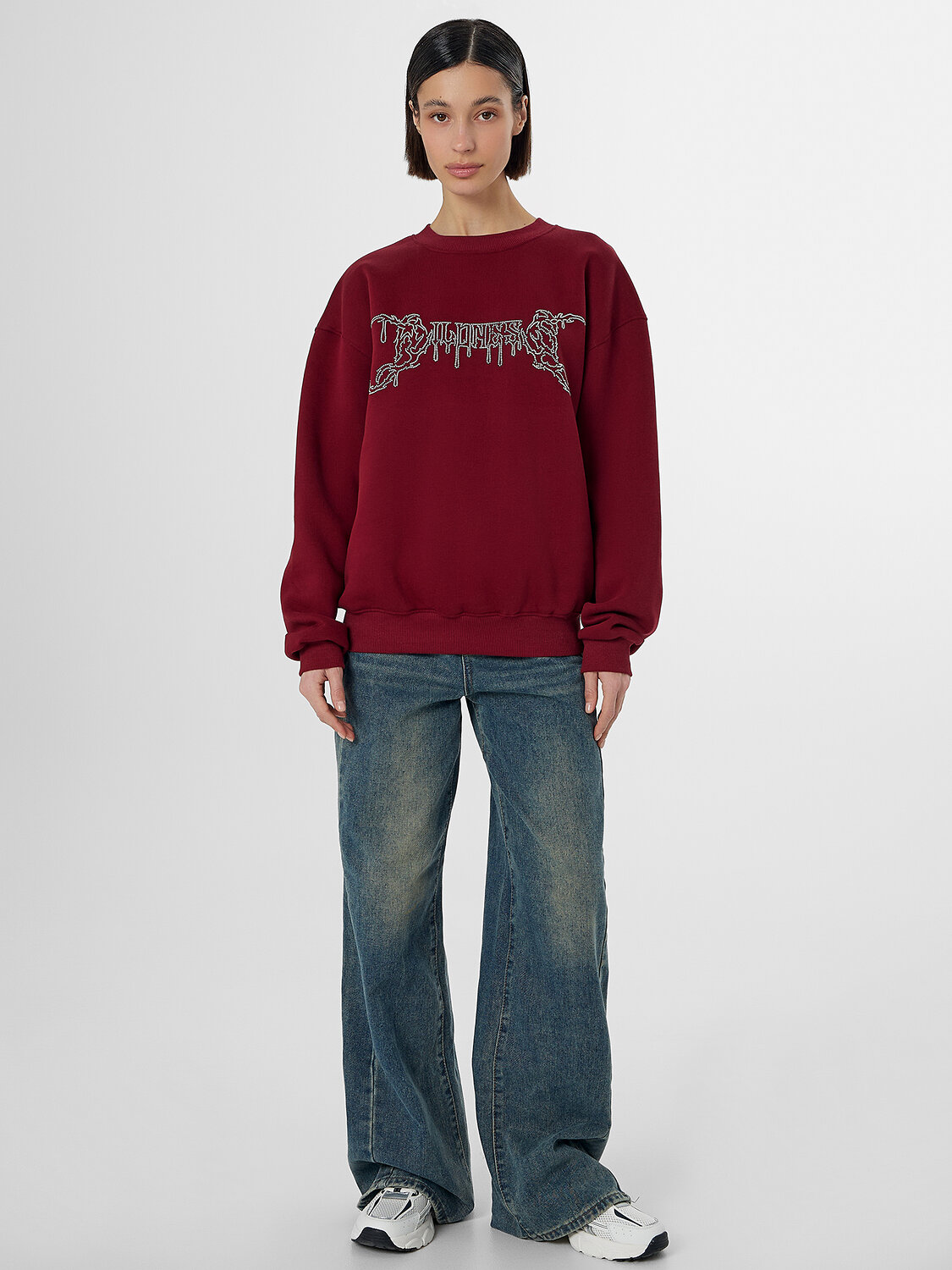 MARK FORMELLE Свитшот 581739 122559 бордо +печать