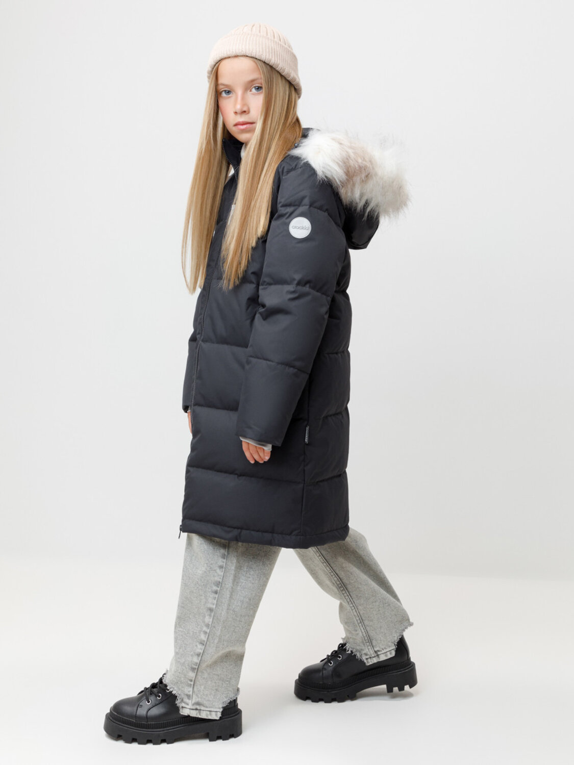 CROCKID Пальто 581783 ВК 34069/4 УЗГ черный