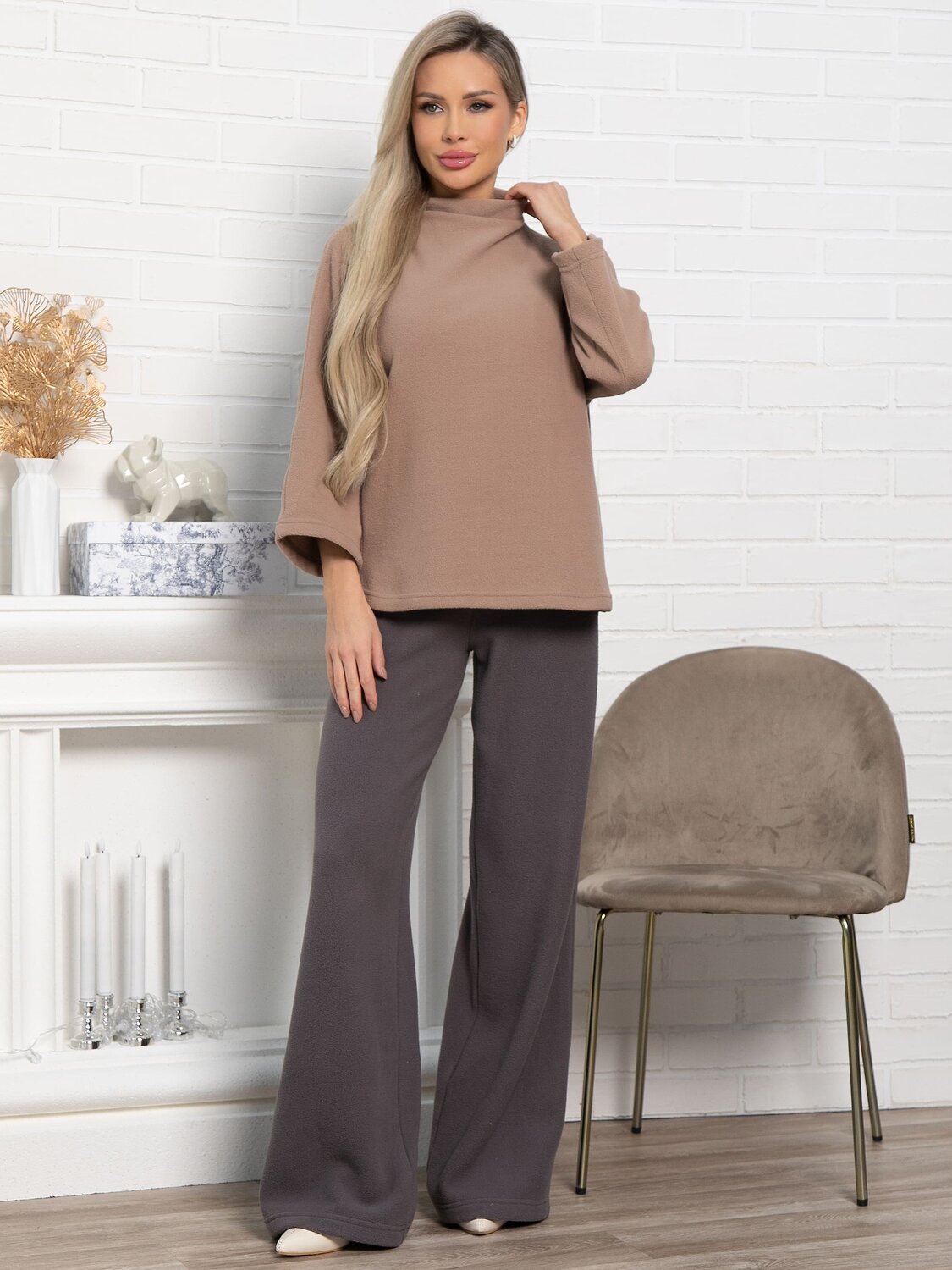 LT Collection Костюм 581785 К15173-10М серо-коричневый