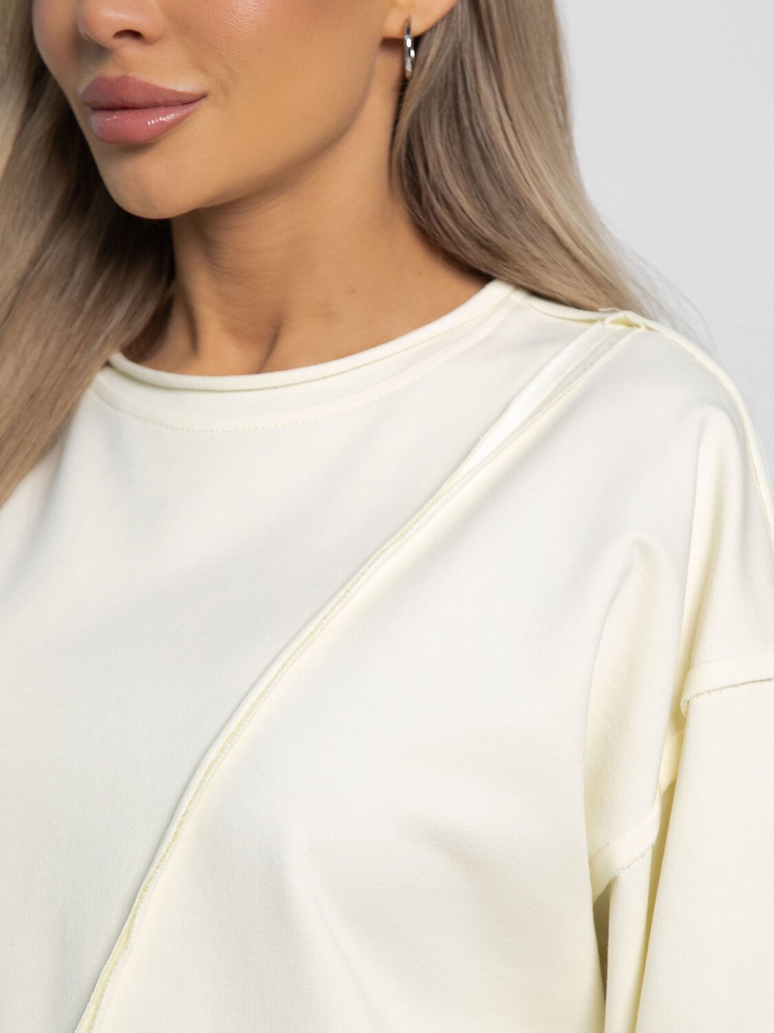 LT Collection Блуза 581791 Б15104-35М молочный