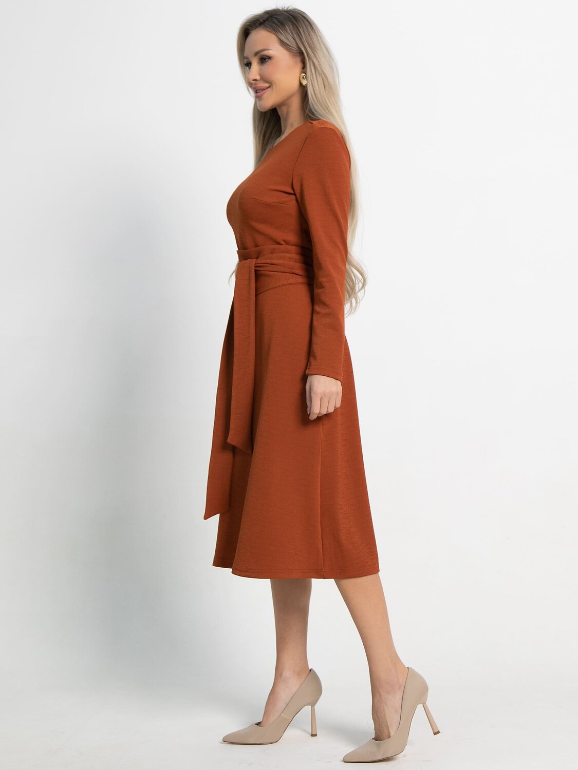 LT Collection Платье 581794 П15067-10М терракотовый