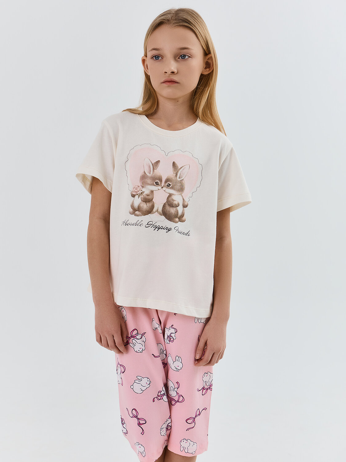 MARK FORMELLE Комплект 581808 567735 молочный +зайчики на розовом