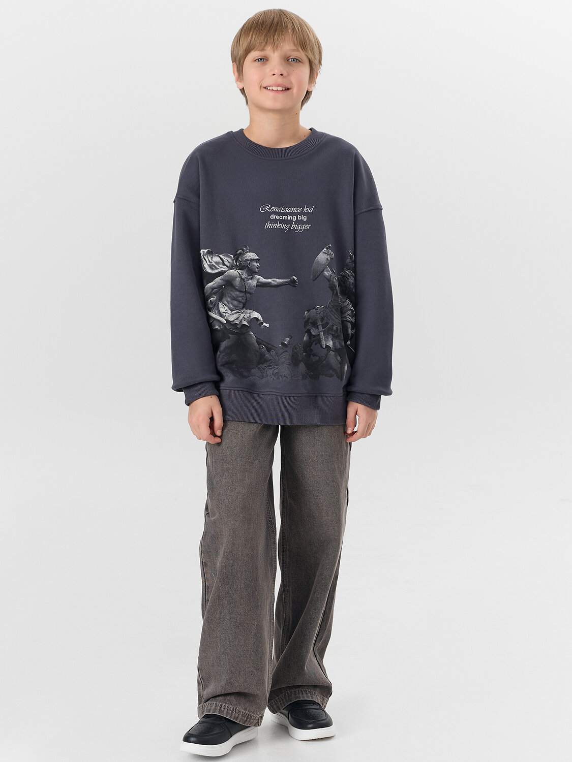 MARK FORMELLE Свитшот 581828 123495 графит +печать