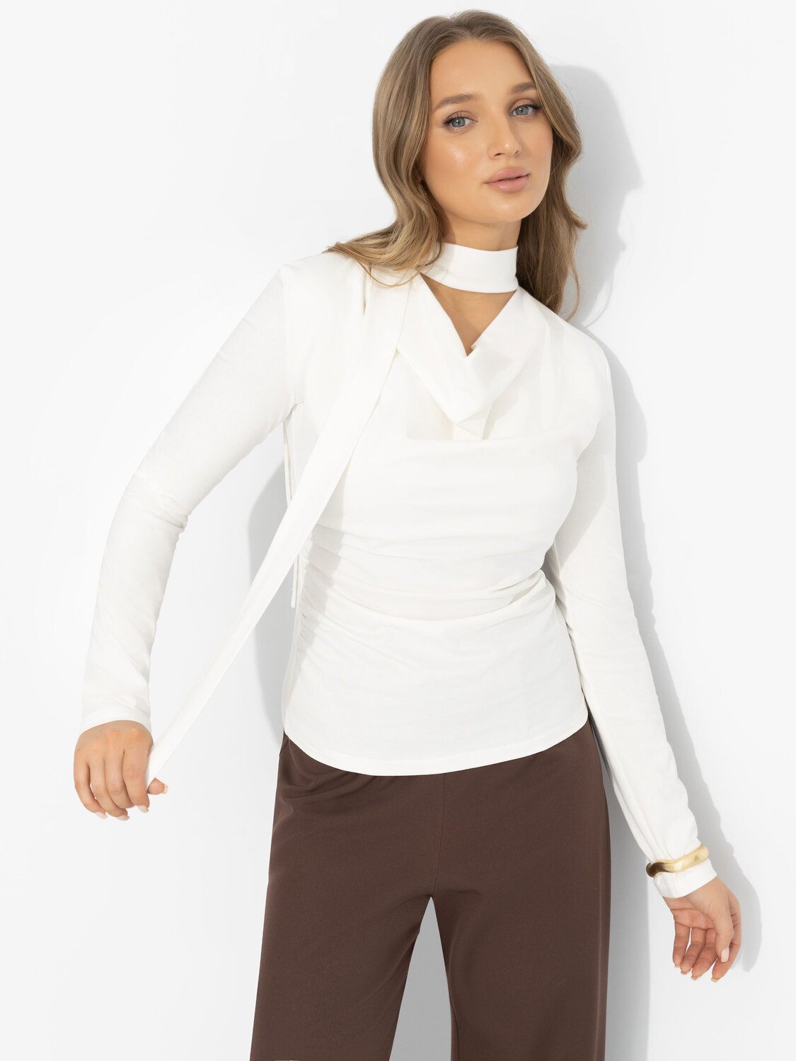 CHARUTTI Лонгслив 581871 12605 Молочный