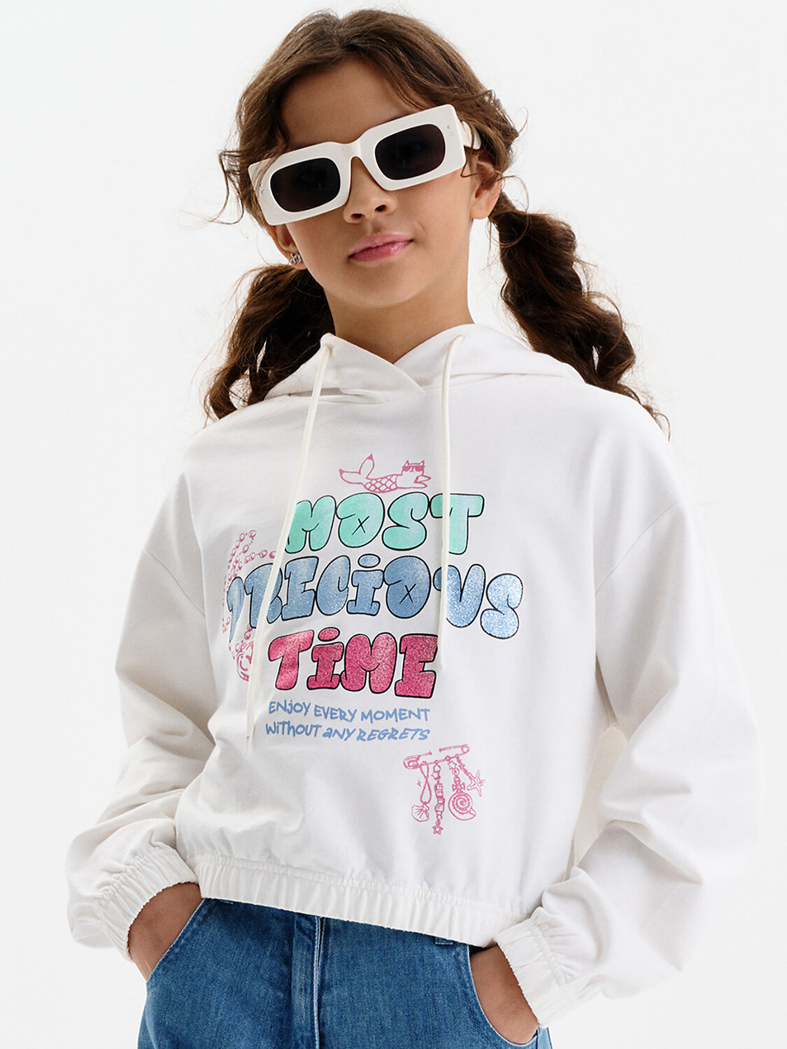 PELICAN Толстовка 581886 GFNJ3389 Молочный