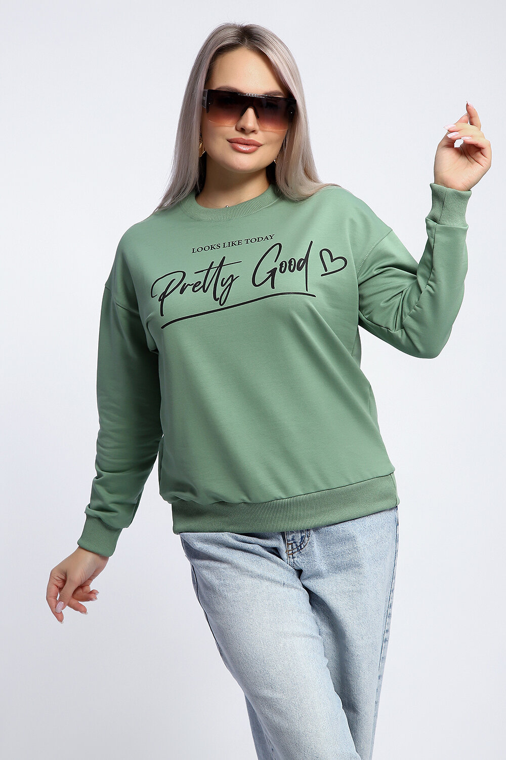 Натали Толстовка 581910 80048 фисташка