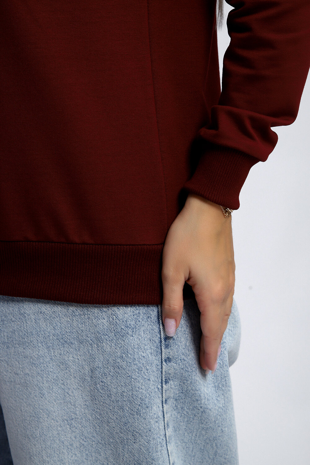 Натали Толстовка 581911 80048 бордовый