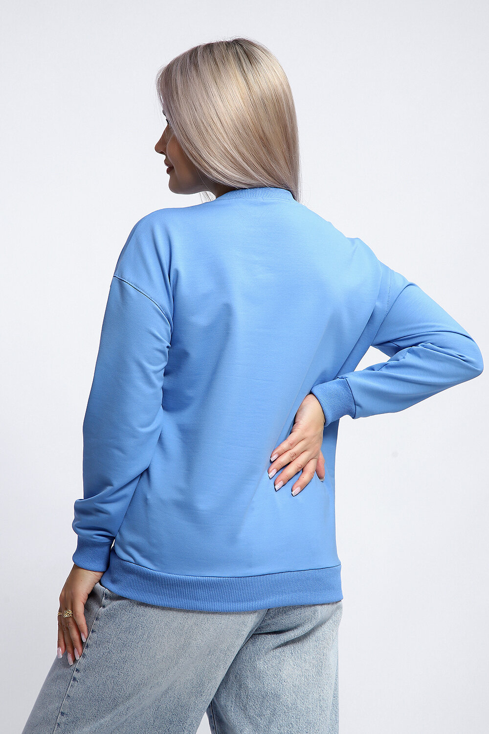 Натали Толстовка 581912 80048 голубой