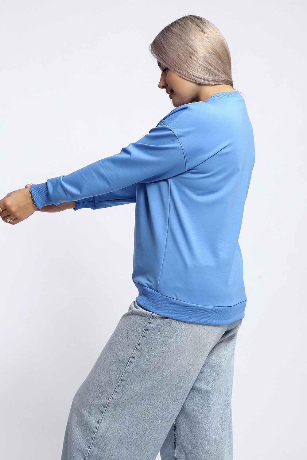 Натали Толстовка 581912 80048 голубой