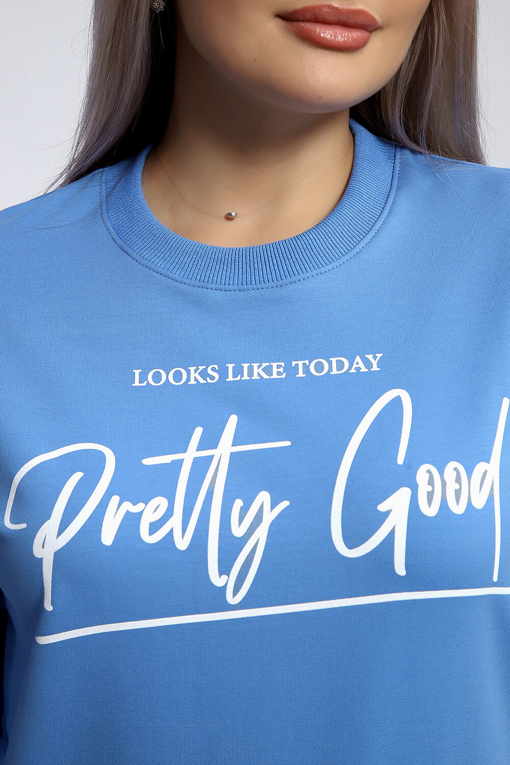 Натали Толстовка 581912 80048 голубой