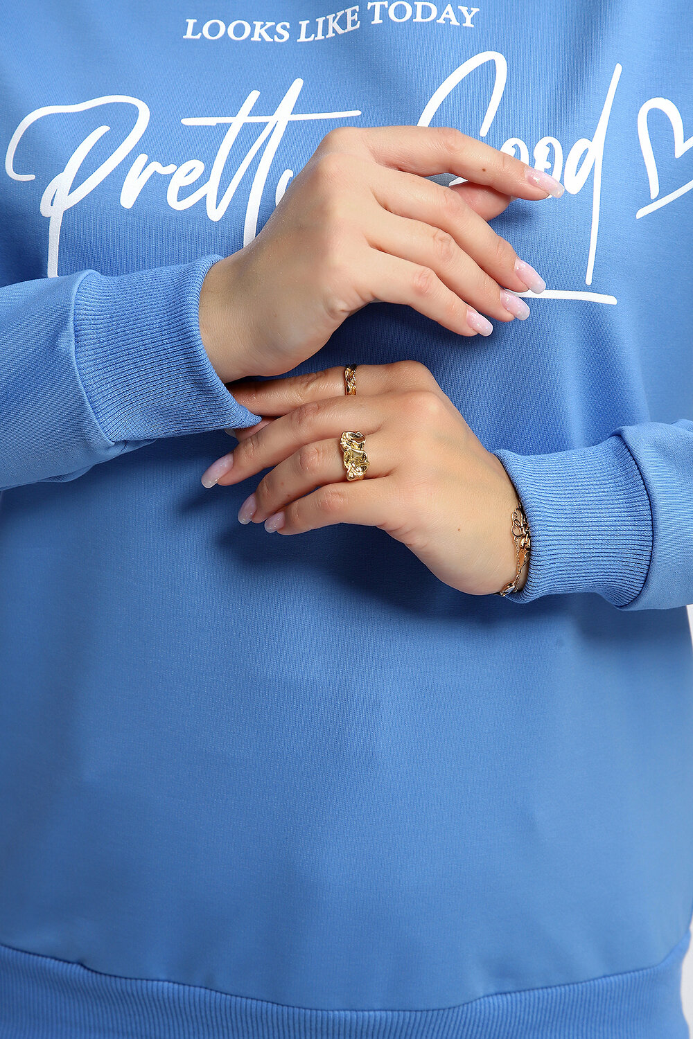 Натали Толстовка 581912 80048 голубой