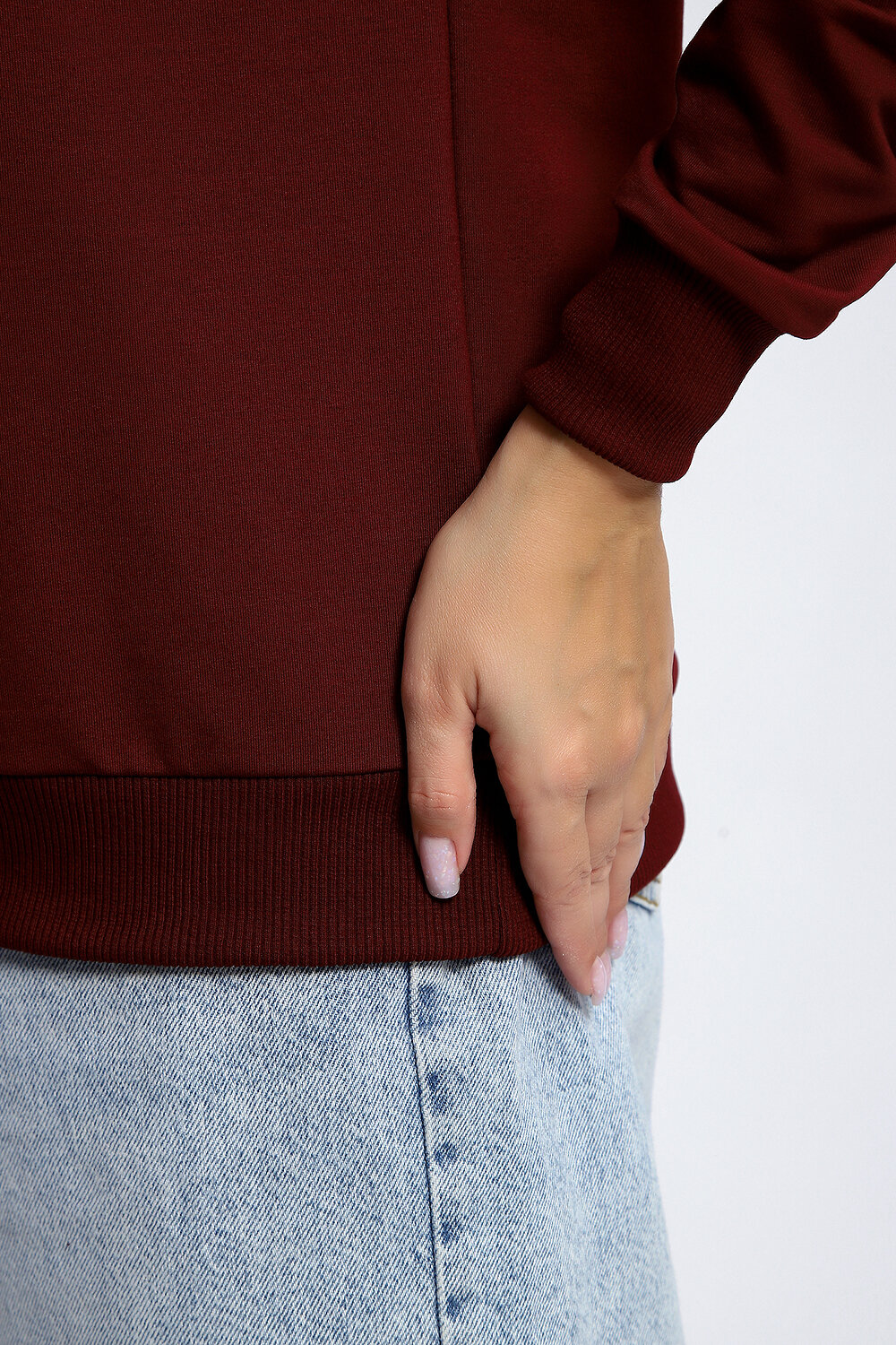 Натали Толстовка 581923 80047 бордовый