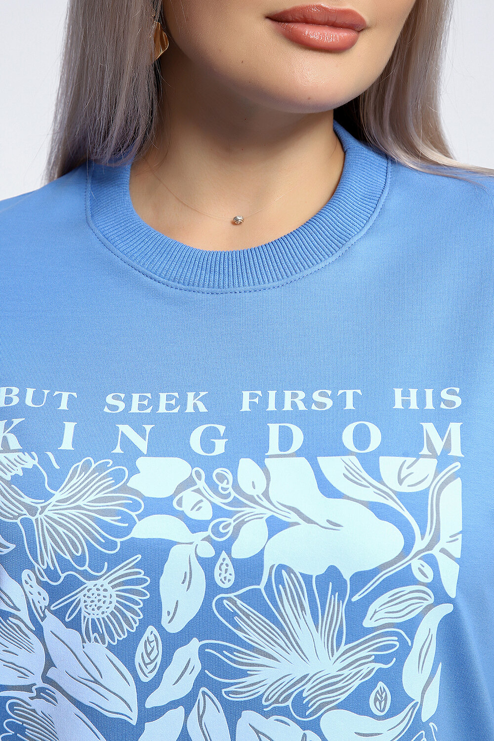 Натали Толстовка 581924 80047 голубой