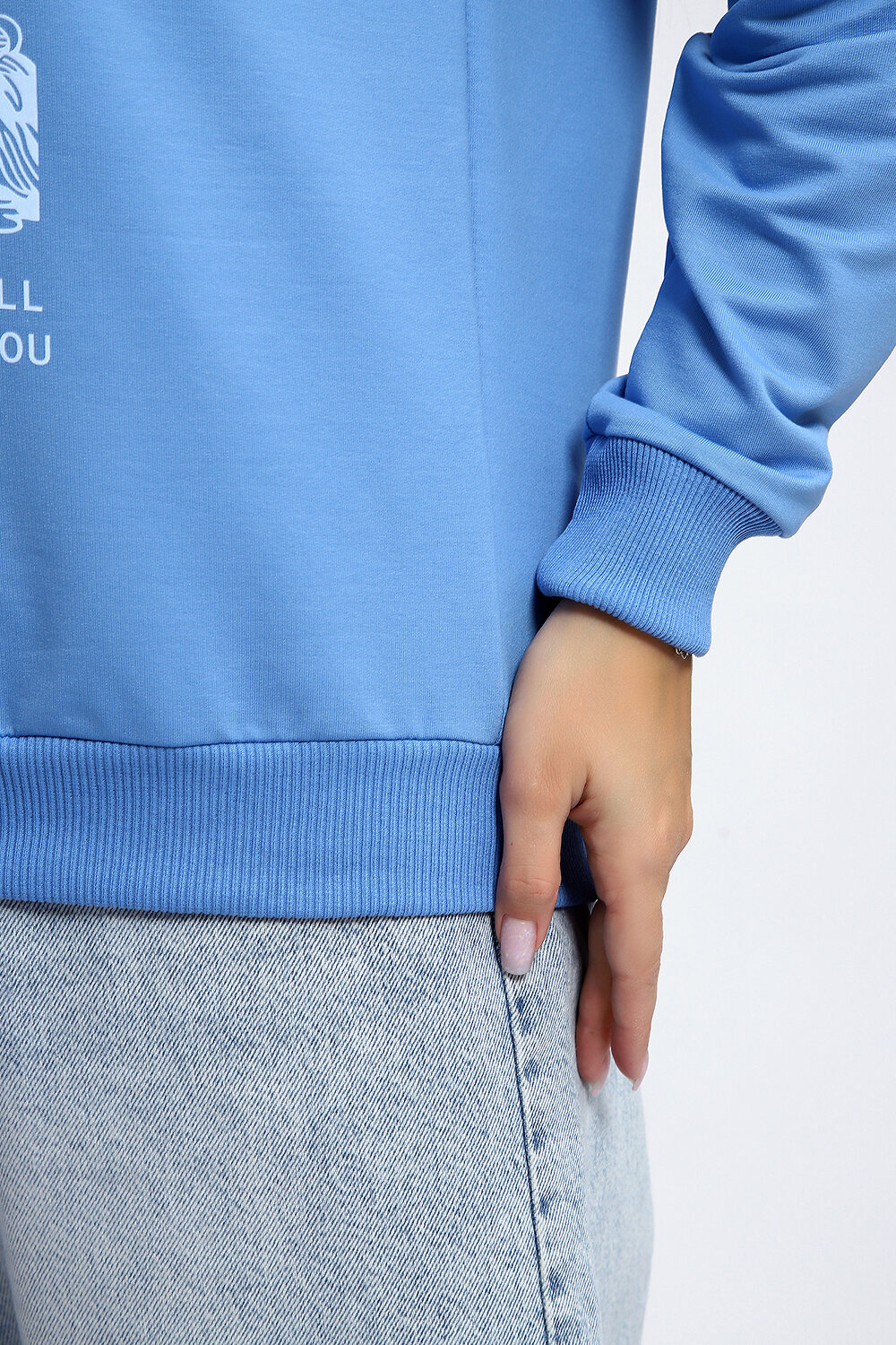 Натали Толстовка 581924 80047 голубой