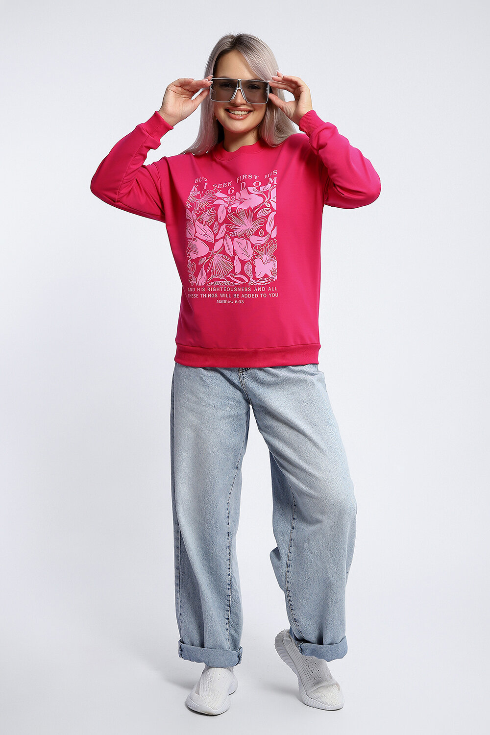 Натали Толстовка 581926 80047 фуксия