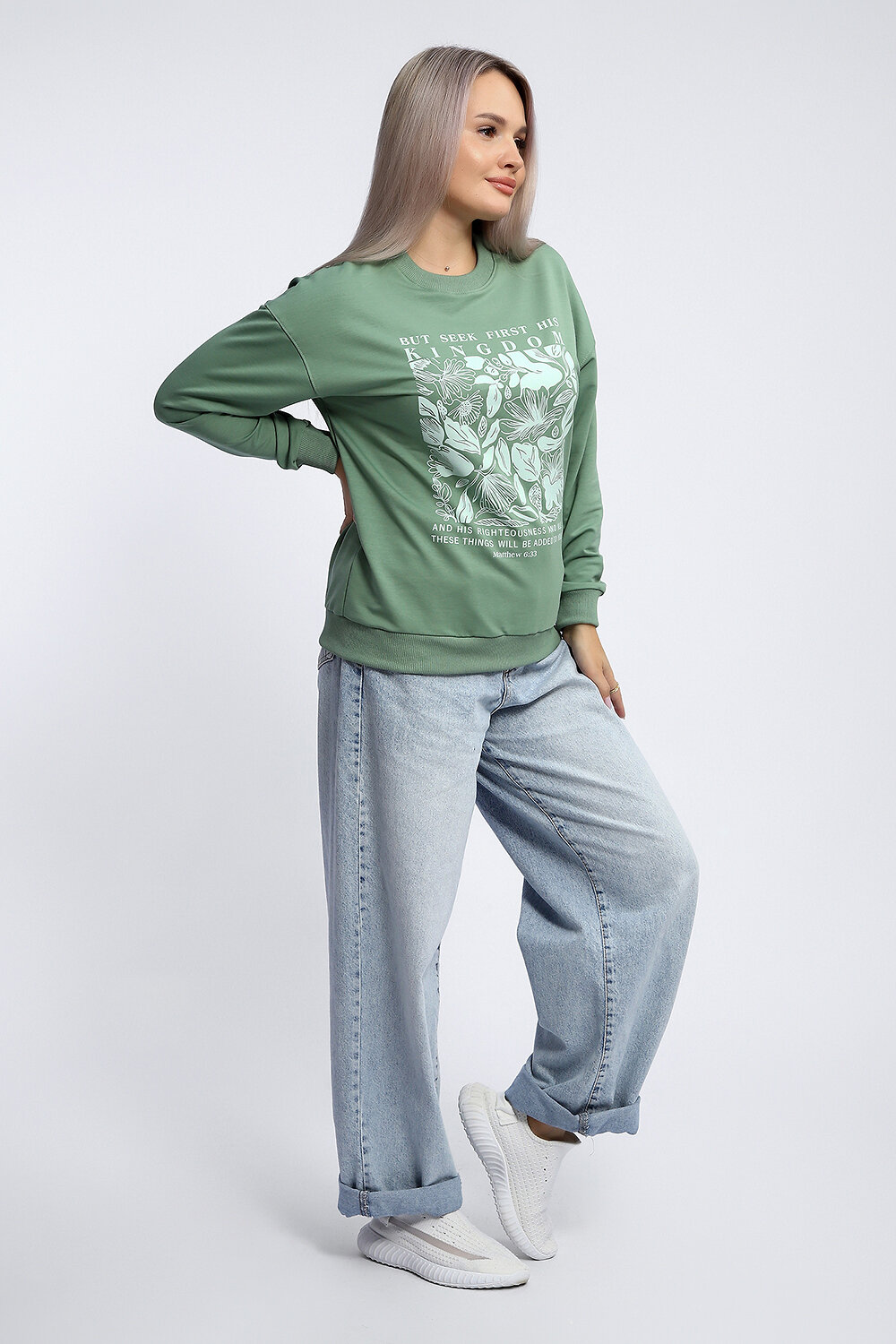 Натали Толстовка 581927 80047 фисташка