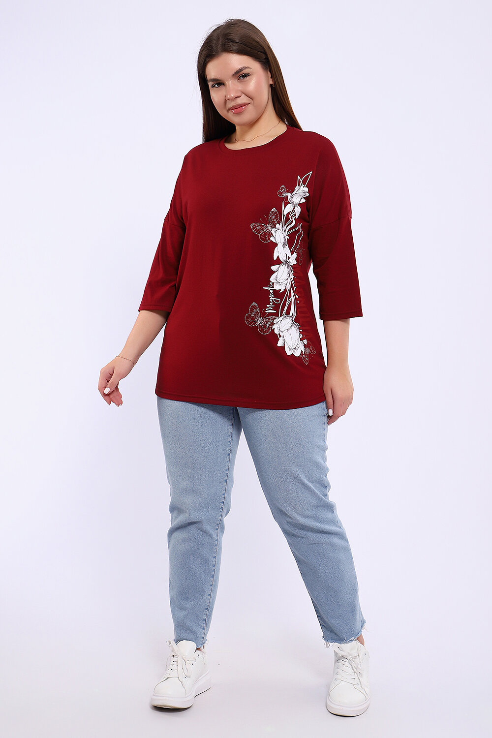 Натали Туника 581929 80045 бордовый