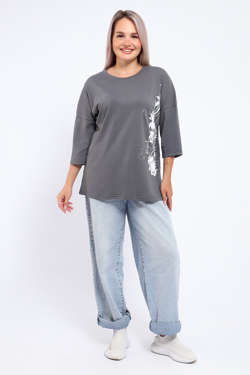 Натали Туника 581931 80045 серый